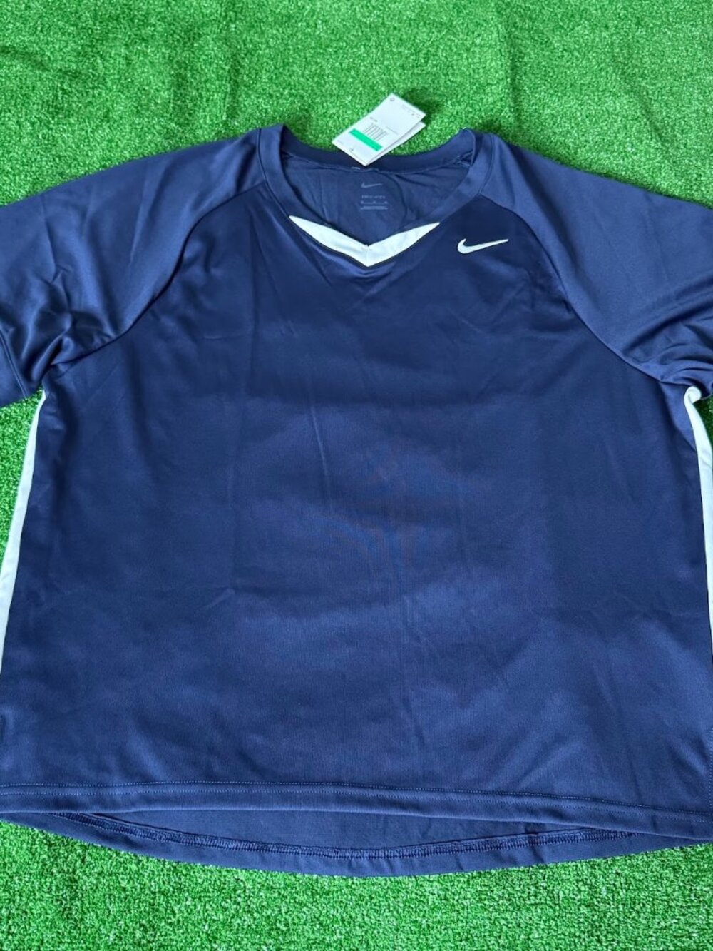 Nike Dri-Fit Men's Short Sleeve Elite Lacrosse Navy Jersey T-Shirt Size XL NWT
